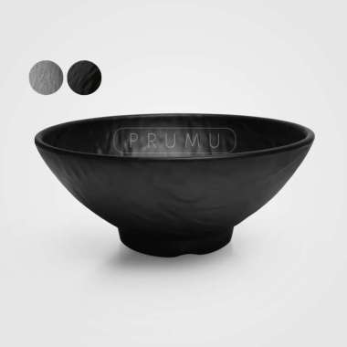 PRUMU Melamine Stone Mangkok 7 inch - Mangkok Mie Ayam - Mangkok Cafe - Mangkok Restoran Golden Drag
