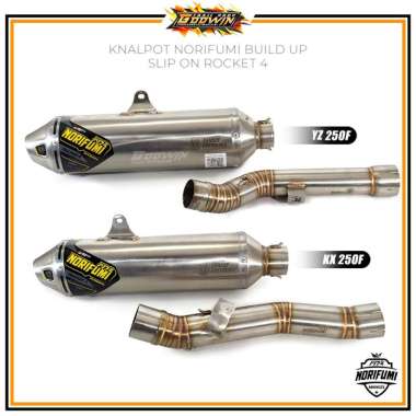 Knalpot ORIGINAL NORIFUMI Kenalpot BUILD UP SLIP ON ROCKET 4 KX 250 F YZ 250F TORC KTM 125 2 Tak SLI