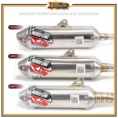 Knalpot NORIFUMI Rocket AKU INDONESIA SE KOMPETISI BORE UP CRF 150L KLX 150 BIGFOOT DT WR 155 BORE U