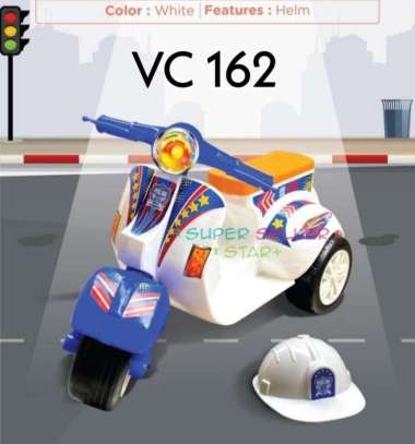 MAINAN VESPA VC 162 / VESPA MINI / VESPA CILIK DORONG KLASIK RODA 3