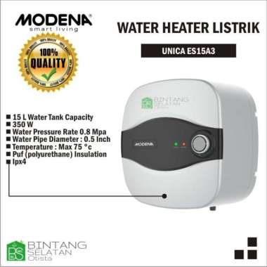 WATER HEATER LISTRIK ,MODENA UNICA - ES 15A3 15 LITER