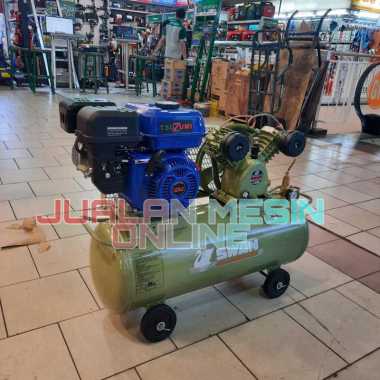 Kompresor Swan 1/2 hp + Engine Bensin Tsuzumi TX200