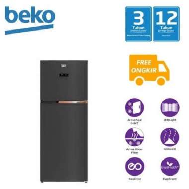 Kulkas 2 pintu Beko inverter 370 liter | RDNT371E50VK