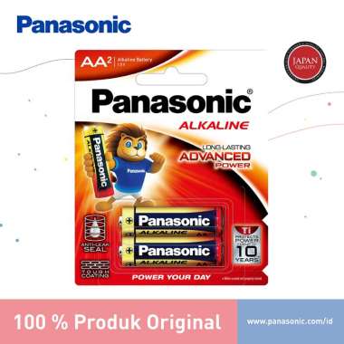 Panasonic Baterai Alkaline Size AA 2pc Battery Alkaline Size A2