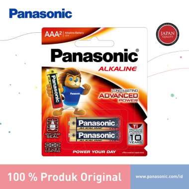 Panasonic Baterai Alkaline Size AAA 2pc Battery Alkaline Size A3