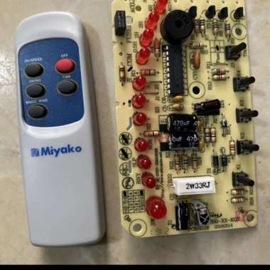 remote dan modul kipas angin miyako original
