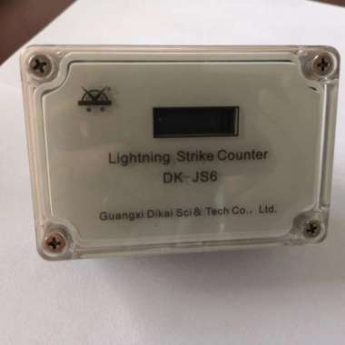 Lightning strike counter DK-JS6 penghitung sambaran petir digital