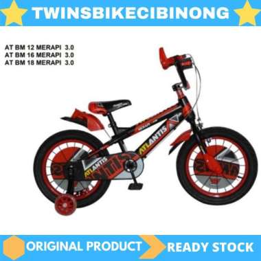 Sepeda BMX ATLANTIS Merapi Anak Laki 16 inch Merah