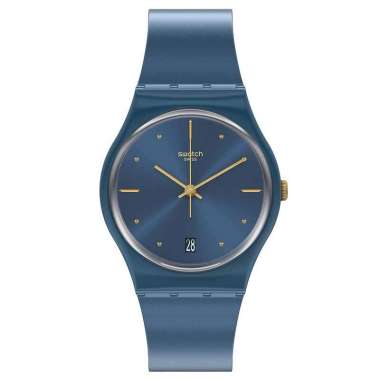 JAM SWATCH ORIGINAL - JAM TANGAN SWATCH GN417 SWATCH GN 417 PEARLYBLUE JAM TANGAN WANITA JAM WANITA 