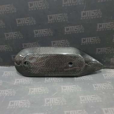 Cover Anti Panas Knalpot Part Original Yamaha Fazzio Carbon Kevlar
