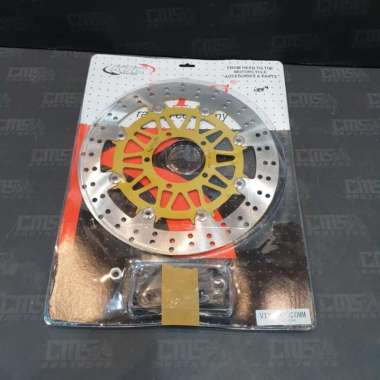 Disc Brake Piringan Cakram Depan KTC 2Panah 320mm Besi Vixion Gold