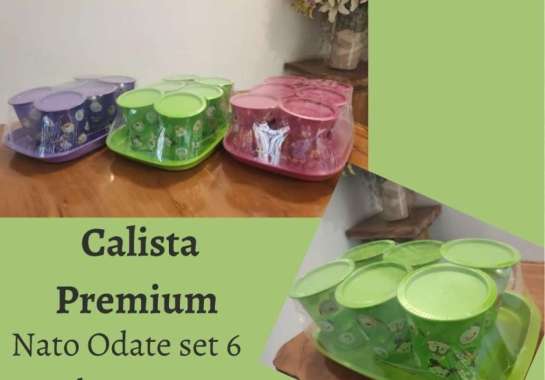 TOPLES CALISTA PREMIUM ODATE SET 6 TOPLES PLASTIK KUE LEBARAN