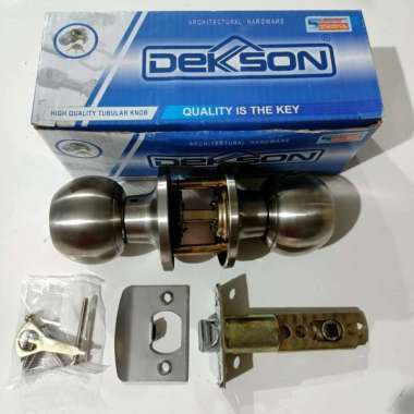Kunci Bulat Dekson KC BL DKS 9587 BK SSS/Kunci bulat pintu kamar mandi