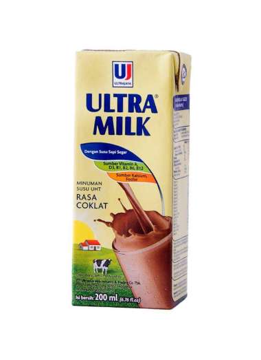susu uht ultra milk coklat 250ml