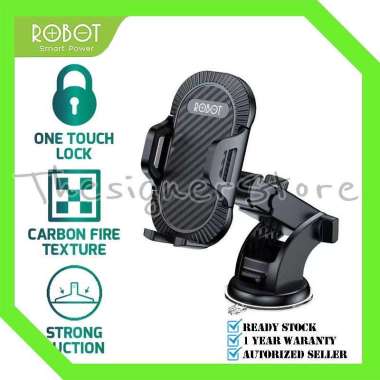 Car Holder ROBOT RT-CH12 Dudukan Hp Mobil Dashboard Automatic - Garansi 1 Tahun