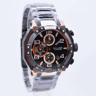 BALMER B.8145MBR - Jam Tangan Pria Analog ORIGINAL - Hitam Rose