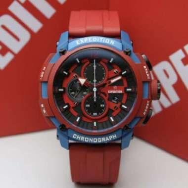 EXPEDITION 6781MBLU - Jam Tangan Pria Analog ORIGINAL - Rubber
