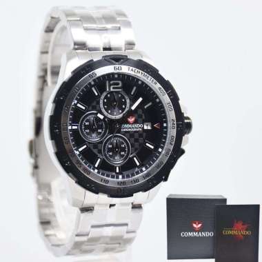 COMMANDO 1268MS - Jam Tangan Pria Analog ORIGINAL - Silver