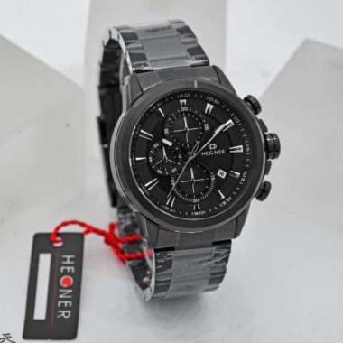 HEGNER 5011-3MB - Jam Tangan Pria Original - Black