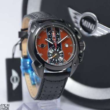 MINI COOPER 17 - Jam Tangan Pria Kulit Original - Black
