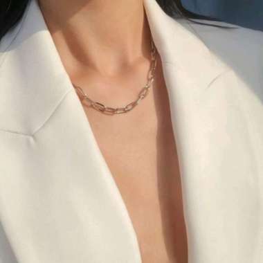 Lovely Jewelry Gold Choker Necklace Kalung Fashion Golden Choker