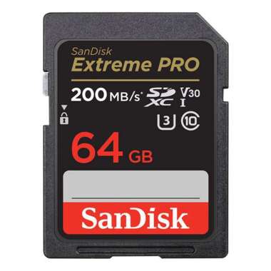 Gudang Digital Sandisk SDXC Extreme Pro 64GB UHS-I 200MB/s Sandisk SDHC 64 GB