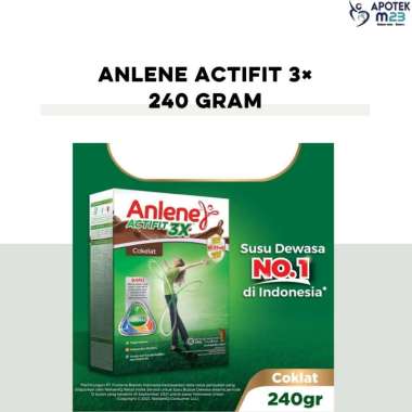 Promo Harga Anlene Actifit 3x High Calcium Cokelat 240 gr - Blibli