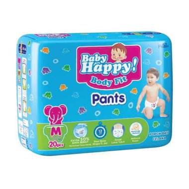 Promo Harga Baby Happy Body Fit Pants M20 20 pcs - Blibli