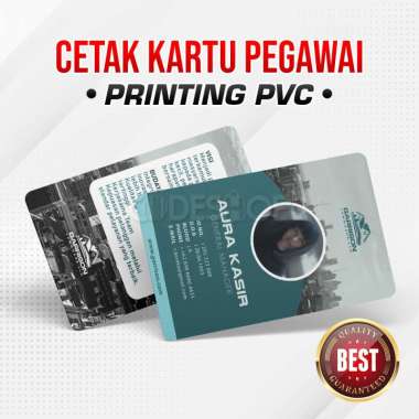 Preprinted ID Card Custom Cetak Kartu RFID Pegawai Auto Scan