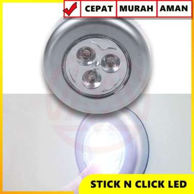 STIK N KLIK LAMPU EMERGENCY TEMPEL LED STICK AND CLICK AAA TOUCH LAMP