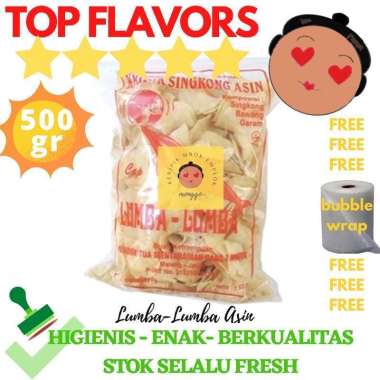 TERMURAH KERIPIK SINGKONG LUMBA-LUMBA ASIN BESAR 500 GR LUMBA-LUMBA