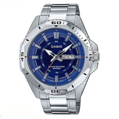 CASIO MTD-1085D-2A 10 Year Battery Life Octagonal Case 100m Original Jam Tangan Pria