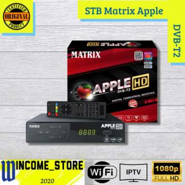 Set Top Box Matrix Apple Merah Dvb T2 /Stb Hd Tv Digital Matrix Dvbt2 Multicolor