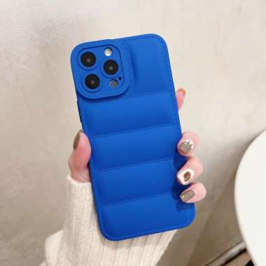 Case iPhone 13 Pro Max / Puffer Case North Face Biru