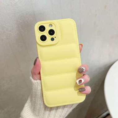Case iPhone 13 Pro Max / Puffer Case North Face Kuning
