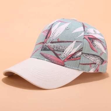 Baseball cap : TROPICAL CAP - Topi Baseball Topi Pria Topi Wanita Topi Olahraga One Size GREEN