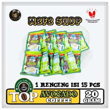 TOP Avocado Coffee | Kopi Alpukat Sachet - 20 gr (Kemasan Renceng)
