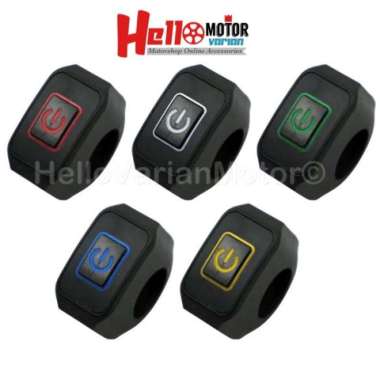 Saklar ON / OFF Lampu Stang Motor Biru warna