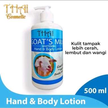Lotion Thai Goats Milk Hand Body Susu Kambing 500ml Jumbo Whitening