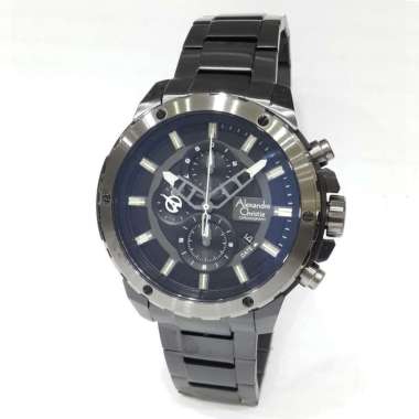 Alexandre Christie Chronograph 6530MCB Jam Tangan Pria Black Grey