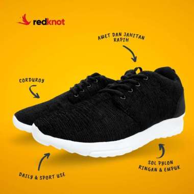 Redknot Haines Merah Sepatu Sneakers Pria Murah 43 Hitam