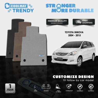 KARPET MOBIL PREMIUM COOLMAT TRENDY TOYOTA INNOVA 2004 - 2015 BAGASI