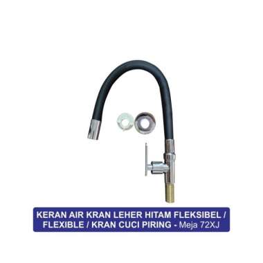 KERAN AIR KRAN LEHER HITAM FLEKSIBEL / FLEXIBLE / KRAN CUCI PIRING - Meja 72XJ TERBAIK Multicolor
