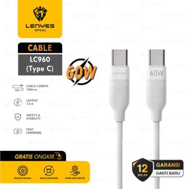Lenyes LC960 Kabel data charge cable Fast Charging 60W Type C to C