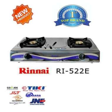 Kompor Gas Rinnai Ri-522E - Rinnai Ri 522 E [2 Tungku] (Garansi Resmi)