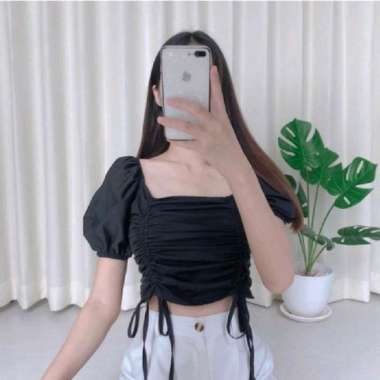 Marla Top Baju Pesta Wanita Atasan Pesta Wanita Outfit Wanita Hitam