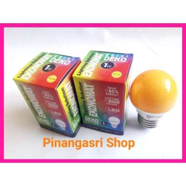 Ekonomat LAMPU LED 1W 1 W 1Watt 1 Watt Bulb LED 1watt Lampu Tidur Kuning