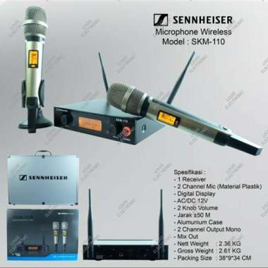Mic Microphone Wireless SENNHEISER SKM110 SKM 110 SKM-110 Free Koper