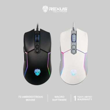 Mouse Gaming Rexus Xierra X16 RGB - X 16 Macro Putih