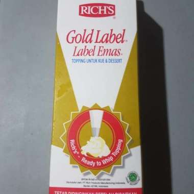 Rich'S Gold Label Whip Cream 907 Gram